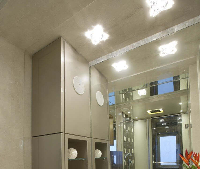 Premium wood laminate finish in a Mumbai interior
