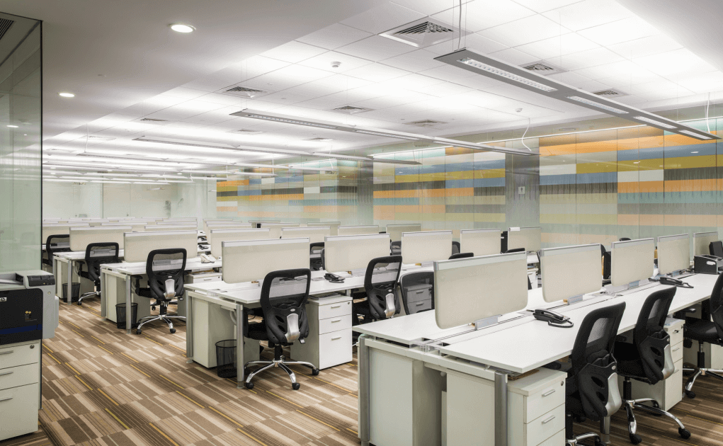 Office painting preparation and execution process